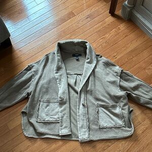 Forever 21 Olive Green Open-Front Jacket